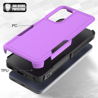 Étui de téléphone robuste violet tendance pour Samsung A16 A17 A26 A27 A36 A37 A56 A57, coque de protection antichoc personnalisée, fabricant