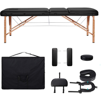 Besser Camillas De Masajes Lit De Massage Schönheits salon Bett Tragbares 3-teiliges Klapp bett aus Holz