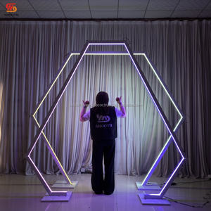 Nuevo Arco LED RGB Geométrico Estable para Decoración de Pasillos y Escenarios, con Iluminación LED - Product Image 1
