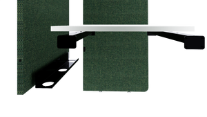 Pantalla de tela de vaina de trabajo Modular de superficie de melamina moderna E0, oficina abierta, escritorio enfocado semiprivado, función plegable - Product Image 5