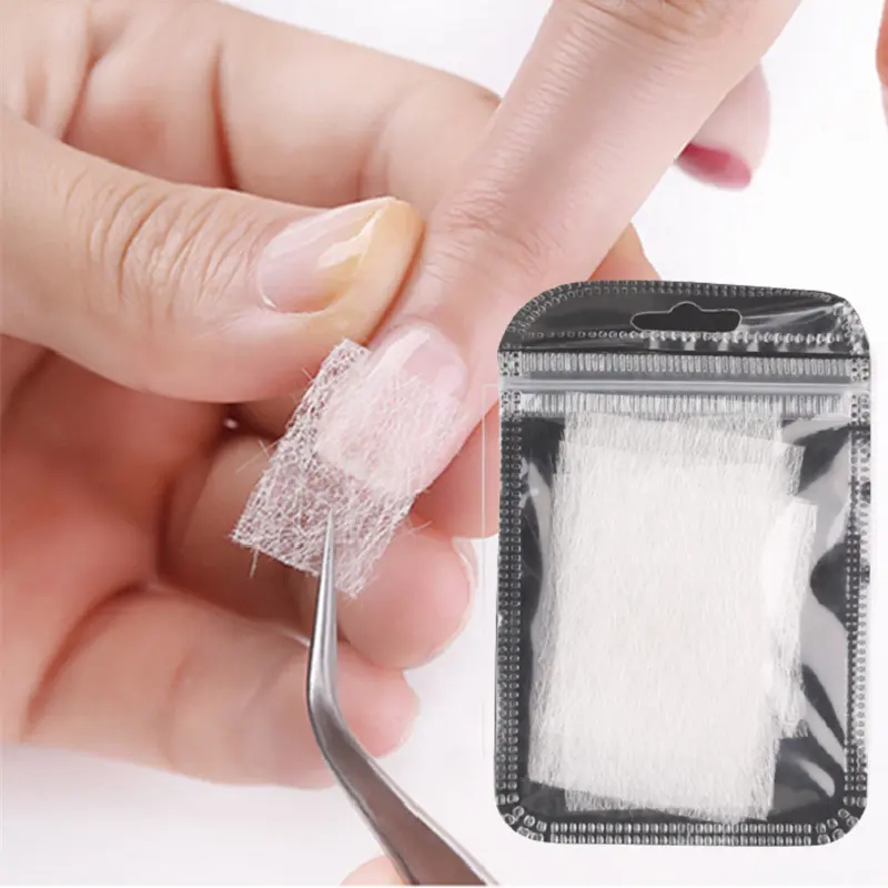 Fibre de verre pour l'extension des ongles Soies non tissées Nail Form Wrap Building French Manucure Forms Ongles en fibre de verre acrylique