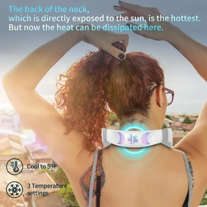 Neck Fan Personal <b>Small</b> Bladeless , Best USB Rechargeable Battery Operated Metal Cooling, Neck Fan <b>Air</b> <b>Conditioner</b> - Product Image 2