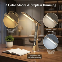 2024 Home Deco LED lampe de bureau Rechargeable calendrier affichage ABS corps Flexible Design contemporain E26 ampoule Base pour salle de lecture