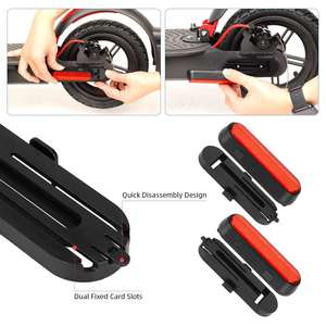 Ulip Red <b>2</b> Sets of Rechargeable Turn Signal Light with 1 Set of Turn Signal Tail Light Remote Control for Segw Max <b>G30D</b> Scooter - Product Image 2