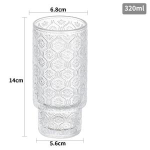 4pcs One Set Transparent Drinking Glassed Cup with Bamboo Lid and Straw Heat Proof Iced Coffee Glass <strong>Tumbler</strong> for Smoothie/beer - Product Image 6