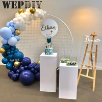 Haute qualité en acier inoxydable rond or cercle toile de fond arc fête de mariage décor extérieur et support qualité fête fournitures