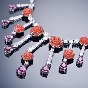 <span class=keywords><strong>2022</strong></span> di vendita calda delle donne placcato oro collana di perline gioielli di moda per matrimoni e regali - Product Image 4