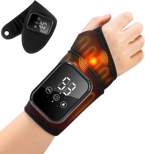 Ceinture de massage chauffante et vibrante sans fil, masseur électrique pour poignets et mains, 3 niveaux de vibration, 3 températures de chauffage pour la ténosynovite - Product Image 1