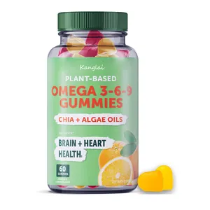 Oem/ODM thêm sức mạnh DHA & EPA tự nhiên não hỗ trợ và khớp Omega 3 cá dầu Gummies