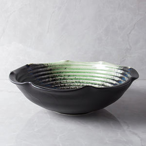 Plateau irrégulier en grès musculaire, assiette de Style rétro pour <span class=keywords><strong>Restaurant</strong></span>, effets spéciaux japonais, Conception artistique, glace sèche - Product Image 5