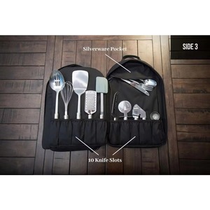 Échantillon gratuit - Sac à outils de cuisine imperméable - Sac à couteaux de chef professionnel vintage - Sac à dos - Product Image 6