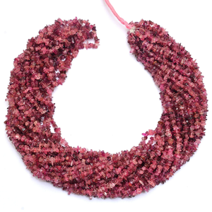 Turmalina Rosa de 3mm-5mm, Piedras Preciosas Sueltas sin Cortar, Cuentas de Piedras Semipreciosas Naturales, Cuentas Irregulares para la Fabricación de Joyas - Product Image 2