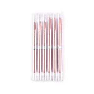 Professional Luxury Metal Handle 100% Kolinsky Sable Acrylic Nail <b>Brush</b> Crimped Ferrule Carved Uv Gel Nail Art <b>Brush</b> Tools - Product Image 6