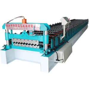 Nhà Máy Bán Hot Kẽm Sử Dụng Sóng Kim Loại Roof Tấm Making Machine Lợp Mở Rộng Cuộn Hình Thành Máy Trong Kho