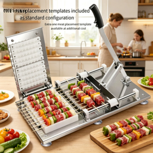 Machine manuelle commerciale en acier inoxydable pour l'enfilage <span class=keywords><strong>de</strong></span> brochettes <span class=keywords><strong>de</strong></span> viande d'agneau et <span class=keywords><strong>de</strong></span> bœuf / Machine à enfilage <span class=keywords><strong>de</strong></span> brochettes <span class=keywords><strong>de</strong></span> kebab doner - <span class=keywords><strong>Prix</strong></span> <span class=keywords><strong>de</strong></span> gros - Product Image 1