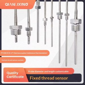 ステンレス鋼固定ネジ K タイプ熱電対 <span class=keywords><strong>PT100</strong></span> プラチナ熱抵抗防水温度センサープローブ J/T/E - Product Image 2