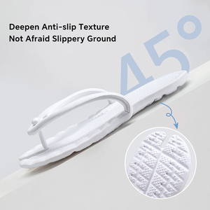 Soft Lightweight Cool Breathable Slip-Resistant Slippers Portable Business or Vacation Travel Anti-Slip Flip-flops - Product Image 5