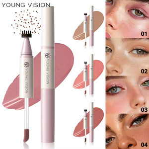 Nouveau style en gros – Stylo liquide double-tête 4 couleurs pour taches de rousseur, blush liquide multi-usage naturel pour rendez-vous galants - Product Image 1