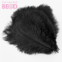 Plumes d'autruche naturelles lisses et moelleuses, blanches, teintées, de 40 à 80 cm, pour la décoration de carnaval, de danseuses et de fêtes - Vente en gros