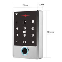Système de contrôle d'accès biométrique par empreintes digitales RFID étanche pour téléphones mobiles, serrures de porte intelligentes WiFi Tuya