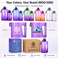 Bouteille d'eau de sport extérieure personnalisable avec logo, 120 oz (5 gallons), pour gym et fitness, avec paille, compatible eau bouillante, idéale pour les voyages