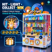 Machine de jeu d'arcade musicale commerciale à deux joueurs avec distribution automatique du grand prix