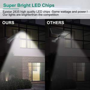 Vente en gros de lampadaires solaires LED tout-en-un étanches IP65 300W 400W 500W pour l'extérieur, best-sellers - Product Image 4