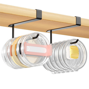 Shuosheng Hardware Cup Lid Organizer No Drill <b>Cabinet</b> Hanging Storage Rack For <b>Kitchen</b> Multi Function Portable - Product Image 5