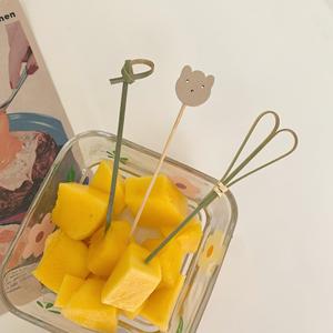 Brochettes de viande en bambou jetables et sans danger, accessoires de barbecue, bâtonnets plats en bambou - Product Image 5