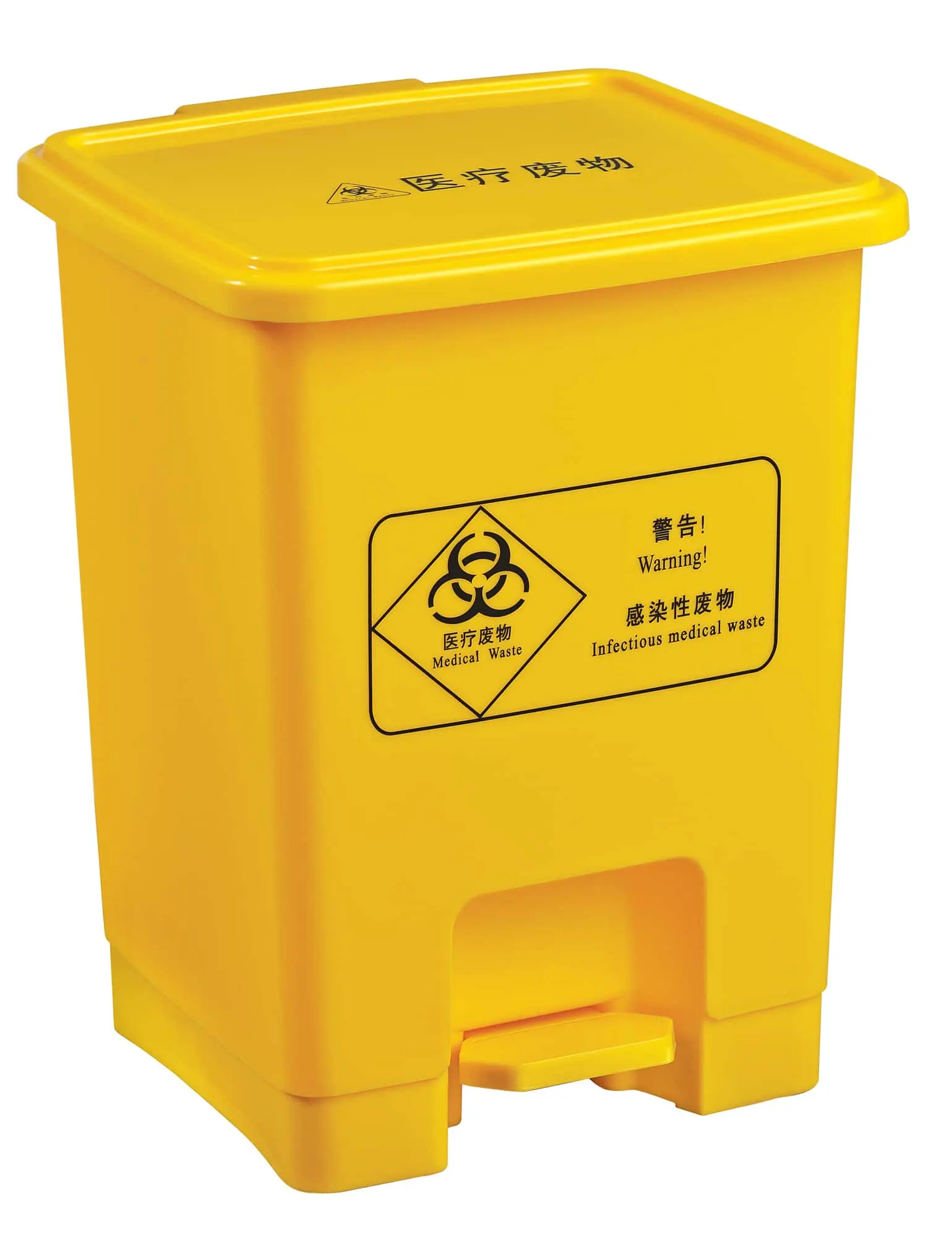 Environment-friendly Concise design bright 15l modern plastic dustbin