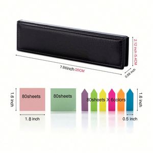 Bloc de Notas Adhesivas, Calendario 2027, 2 Blocs de Notas, 6 Colores, Pestañas de Índice, Papel Autoadhesivo, Planificador Multifuncional Portátil de Oficina - Product Image 1