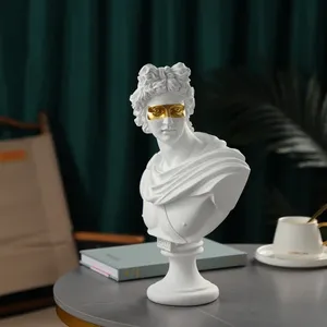Wholesale Greek Figurine for Home Decoration Apollo <strong>Diana</strong> Simulate Plaster Resin Sculpture Scandinavian Statue for Living Room - Product Image 3