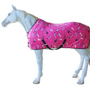 Équipement équestre de luxe, couverture anti-mouches imperméable pour chevaux, tissu respirant en maille, couverture de protection contre les mouches pour l'été, pour l'équitation - Product Image 1