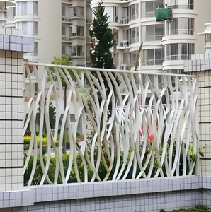 Barrières de balcon modernes en fonte sur mesure, décoratives, antirouille, pour villas résidentielles et terrasses, panneaux métalliques. - Product Image 3