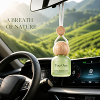 Flacon De Parfum Auto Top One Luxe 8ml Verre Dégradé Dépoli Diffuseur Suspendu Rétroviseur Parfum Longue Durée