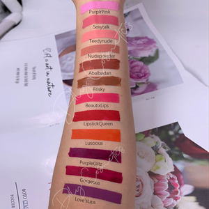 Customized Flower Nude <strong>Kiss</strong> <strong>Proof</strong> Glitter Liquid Matte Private Label <strong>Lipstick</strong> Waterproof - Product Image 3