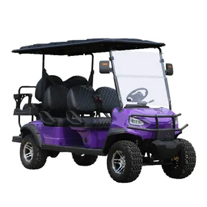 Suitable Brand 4 6 8 Seat Golf Cart Buggy Electric Golf Cart With Lithium Battery 6 Passenger Capacity Golf Carts