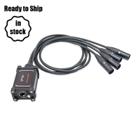 Adaptateur de dérivation multi-canaux Yinyu SNA116 en aluminium XLR vers RJ45 3 broches pour sonorisation de scène professionnelle et studio d'enregistrement