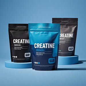 Sac en MylarPlastic personnalisé pour poudre de protéines de lactosérum, supplément, fermeture éclair, debout, emballage de 1 kg, sachet de créatine - Product Image 3