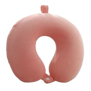 Oreiller de voyage en U personnalisé avec logo imprimé, best-seller, en coton à mémoire de forme multicolore, oreiller cervical en U à mémoire de forme - Product Image 3