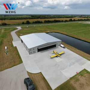 โกดังเหล็กสำเร็จรูปคุณภาพสูง ราคาประหยัด อายุการใช้งาน 50 ปี ได้รับการรับรองมาตรฐาน ISO9001 ทนลมแรง 121+ ไมล์ต่อชั่วโมง - Product Image 1