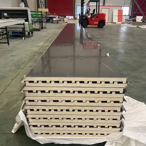 Steel 45mm/65mm Fireproof Insulated PU Core Aluminum <strong>Sandwich</strong> <strong>Panel</strong> CE Certified Eco-Friendly <strong>Roofing</strong> Exterior Cold Room <strong>Panels</strong> - Product Image 1