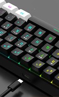 Bureau snpurdiri 60% clavier de jeu filaire clavier de jeu mécanique silencieux innovant clavier de jeu de marque personnalisée 68%