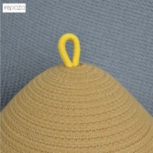 <span class=keywords><strong>Joli</strong></span> <span class=keywords><strong>chien</strong></span> mignon conception jaune coton corde jouets et cadeaux tissé rond recyclé paniers de rangement boîte <span class=keywords><strong>pour</strong></span> enfants - Product Image 6