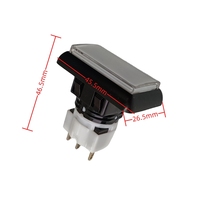 Micro-interrupteur à bouton-poussoir pour machine de jeu d'arcade avec boutons poussoirs rectangulaires à LED pour machines de jeu