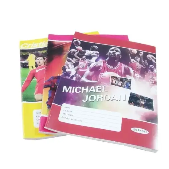 Wholesale Daily Use Student Classmate Superstar Michael Jordan Cover Soft Paper Children Notebook