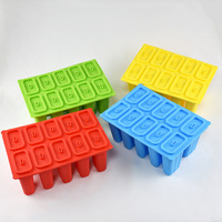 Outils de crème glacée d'été Offres Spéciales avec des bâtons en bois moules à Popsicle en Silicone moule à Popsicle de crème glacée en caoutchouc de Silicone personnalisé