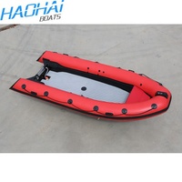 Bateaux pneumatiques à rames gonflables en fibre de verre Hypalon RIB 480 les plus récents de 2023 avec réservoir de carburant intégré de 60 L et certification CE