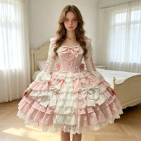 Lingerie Princesse Bouffante Exquise Style Lolita Vintage pour Femmes Adultes – Idéale pour le Quotidien et les Fêtes – Motif Fleur de Cerisier