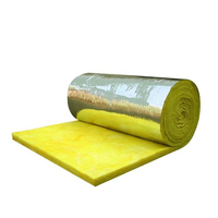 Rouleau de laine de verre 32 kg/m³ 50 mm avec revêtement en aluminium pour l'isolation des conduits CVC des bâtiments commerciaux